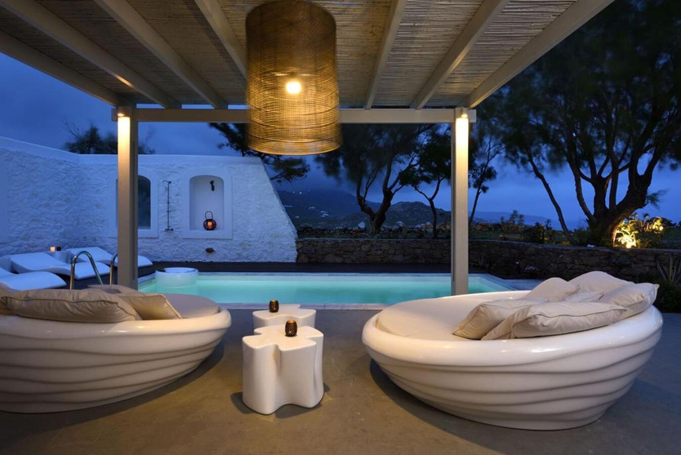 Villa Dafni 4Bed With Pool In Kalafatis Spilia Mykonos Town Екстериор снимка