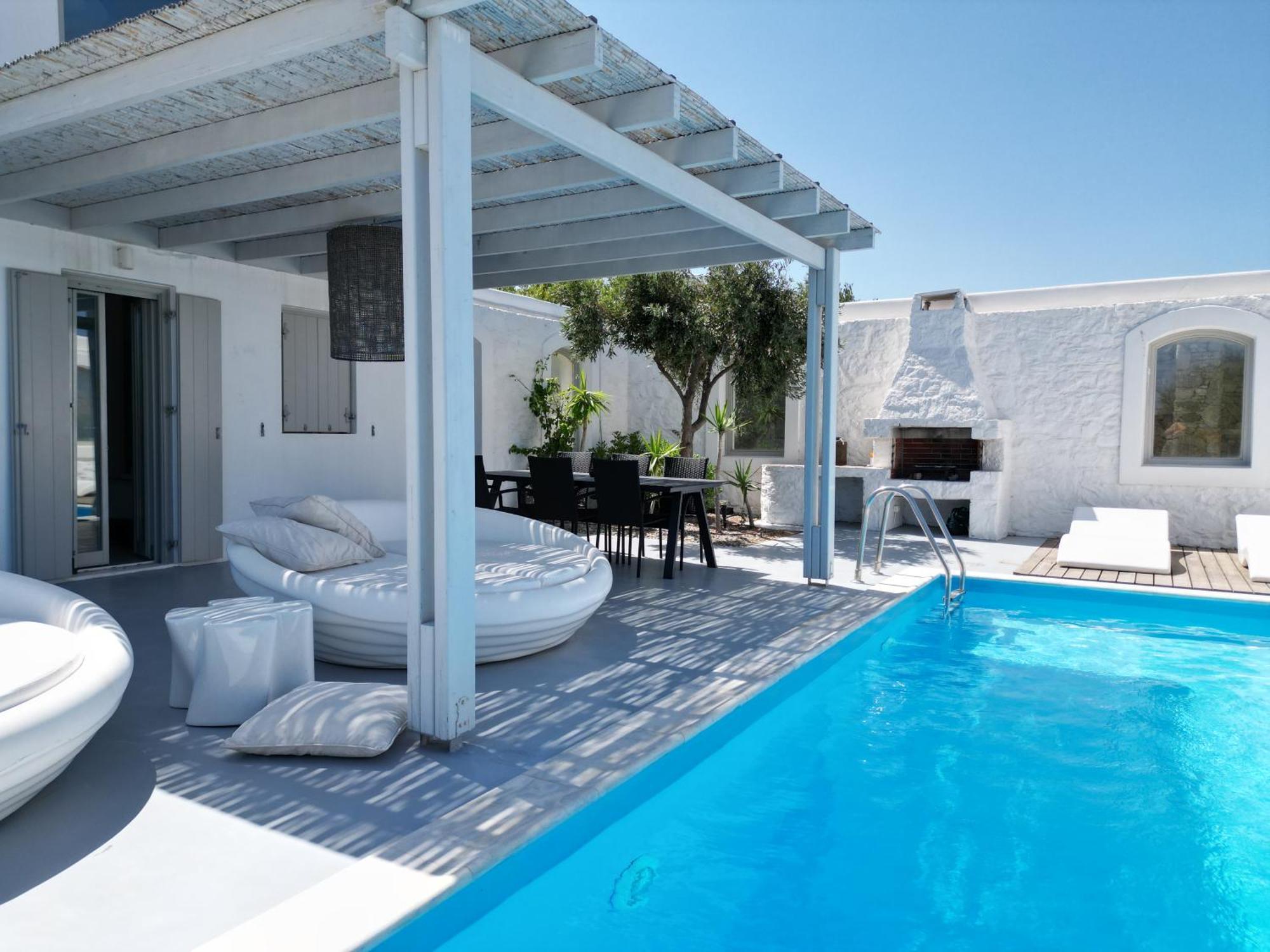 Villa Dafni 4Bed With Pool In Kalafatis Spilia Mykonos Town Екстериор снимка