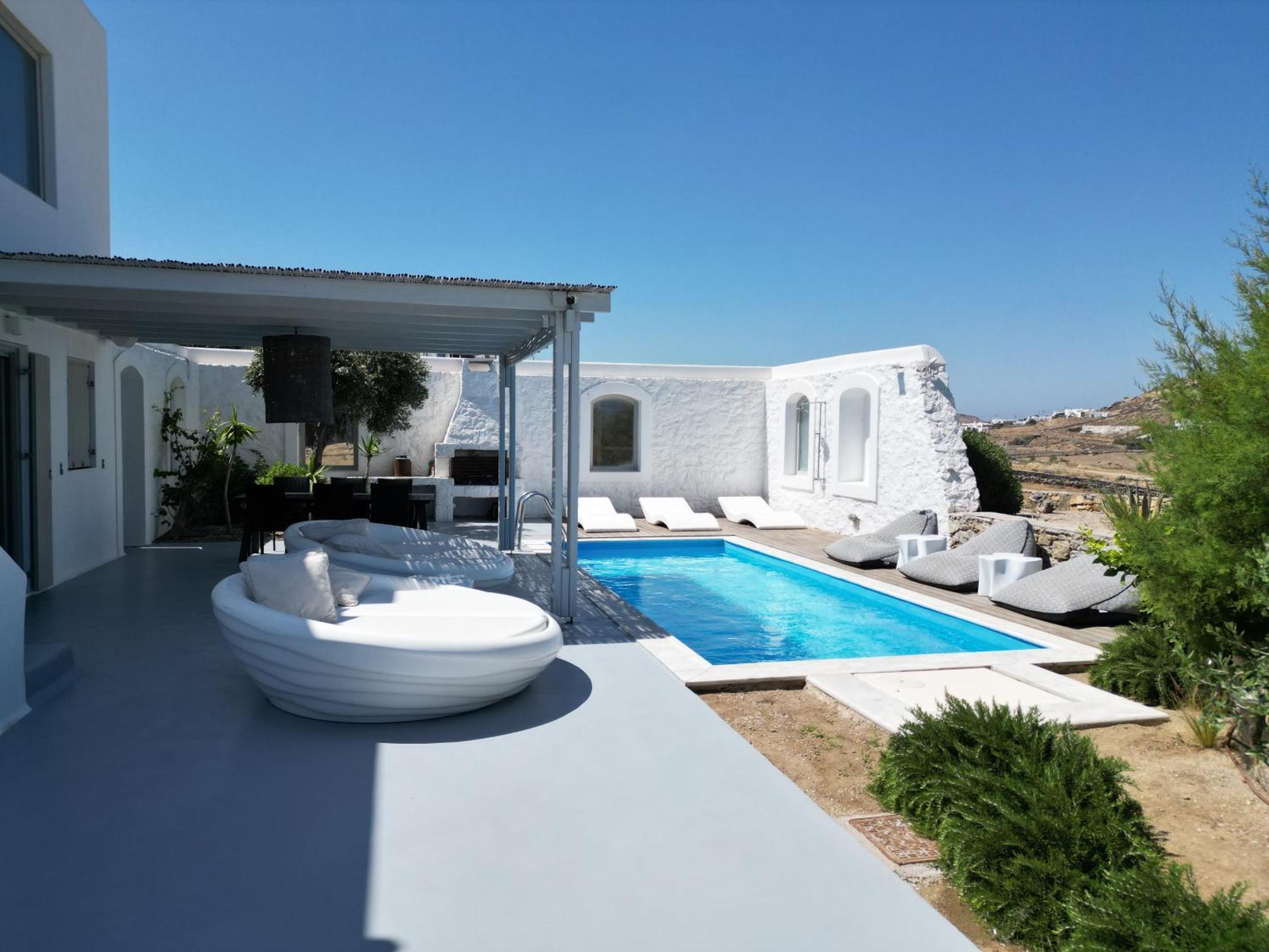 Villa Dafni 4Bed With Pool In Kalafatis Spilia Mykonos Town Екстериор снимка