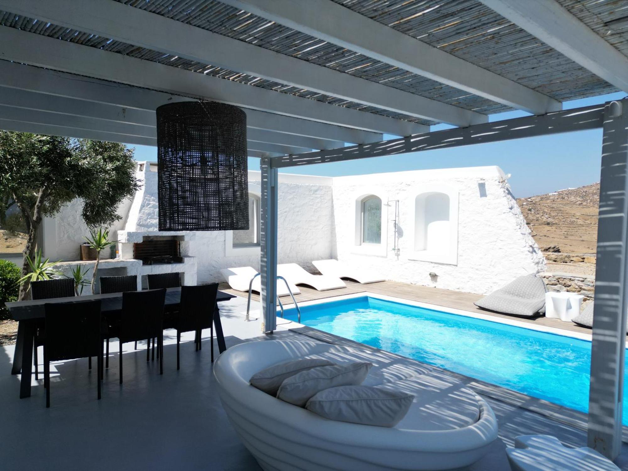 Villa Dafni 4Bed With Pool In Kalafatis Spilia Mykonos Town Екстериор снимка