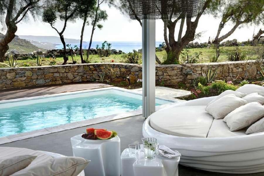 Villa Dafni 4Bed With Pool In Kalafatis Spilia Mykonos Town Екстериор снимка